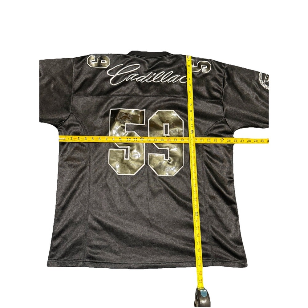 Vintage Y2k Cadillac Jersey Size Large Black Number 59 Football Jersey Shirt - Picture 7 of 7